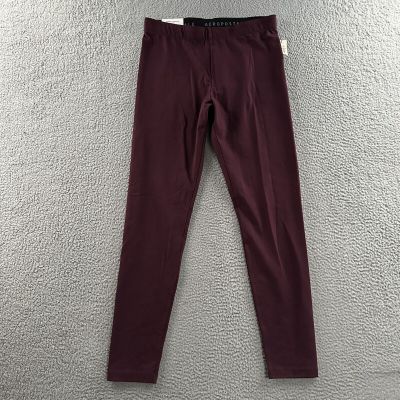 Aeropostale Womens Leggings Burgundy Size Large Perfect Legging Cotton Blend