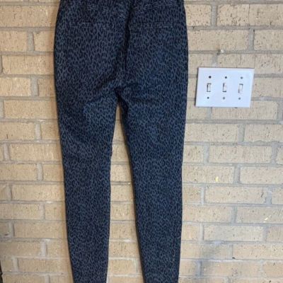 Rewashed Women’s Leopard Print Jeggings Size M Stretch Cropped Ankle Pull On