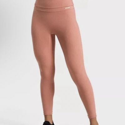 Gymshark X Whitney Simmons High Rise Leggings L Pink Mauve Crop Ankle