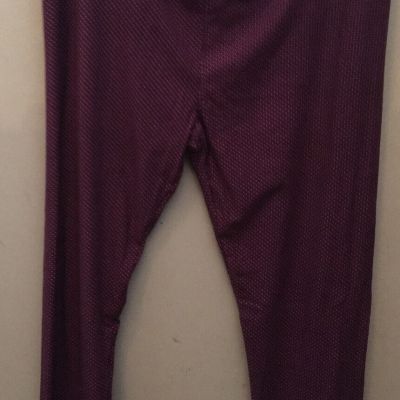 Lularoe T/C Leggings with Purple with White Dots