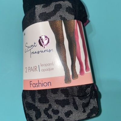 SECRET TREASURES TIGHTS SIZE S 2 PAIR