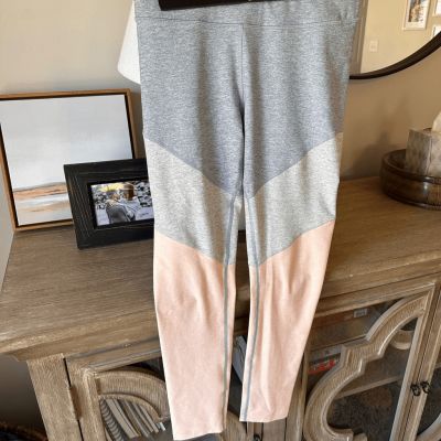 Outdoor Voices Leggings High Rise Gym Workout Pink Gray Size Medium