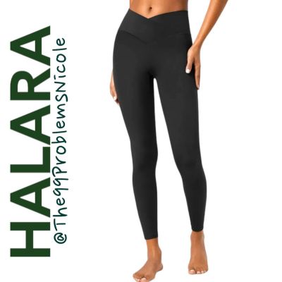 Halara Softlyzero Crossover Pocket Plain Leggings