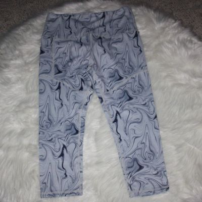 RW Leggings Size M Gray Swirl Print 