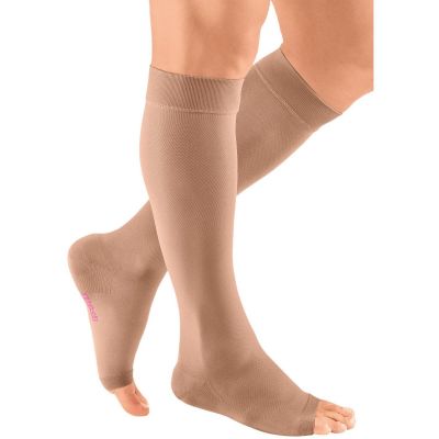 MEDIVEN PLUS PETITE CALF OPEN TOE 20-30 Compression Stockings Socks Size Color
