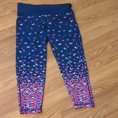 Vineyard Vines Womens Low Rise Gradient Scattered Whale Printed Leggings  Large