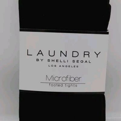 Laundry By Shelly Segal Los Angeles Microfiber Footed Tights New 2 Pair Large