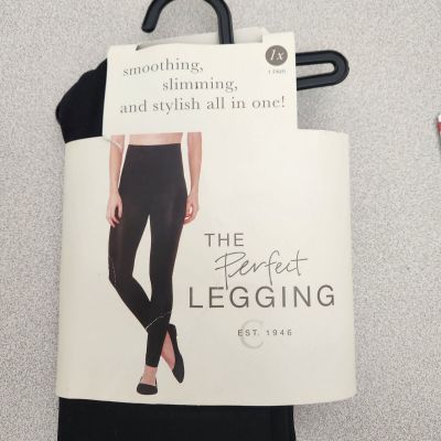 Cato The Perfect Legging Black 1X Plus Lightweight Soft Stretchy NWTS