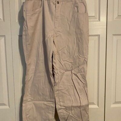 Plus Size Fashion Bug Khaki 100perc Cotton Pants Size 18W