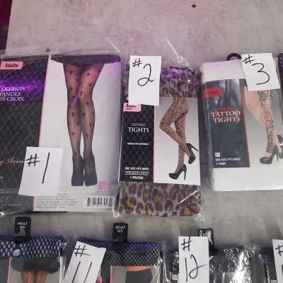 adult lace fish net stockings sexy bloody costume accessory Halloween