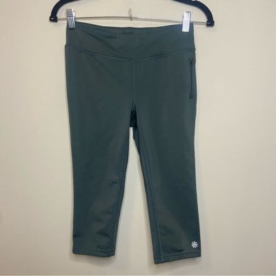 Athleta Green Stash Tights Size Small Capri