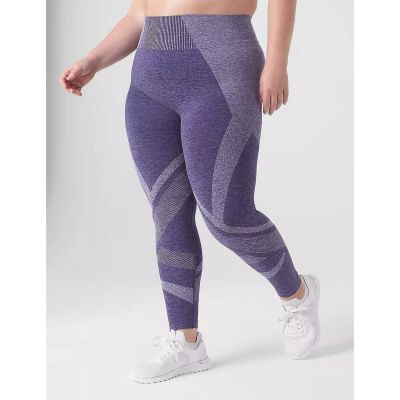 Livi Active Seamless High-Rise 7/8 Active Leggings Colorblock Blue Ribbon 22/24