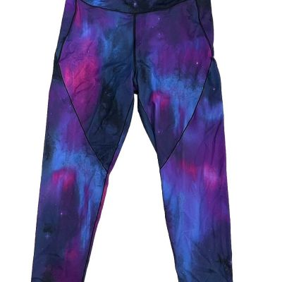 Victoria’s Secret Purple Blue Galaxy Leggings 16/170/86A