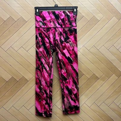 Lululemon ~ leggings Size 4 Black Pink