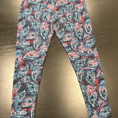 LulaRoe Women’s TC (12-18) Leggings Paisley Print.