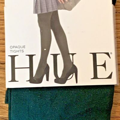 Women's NEW HUE Opaque Tights - Evergreen - Size 2