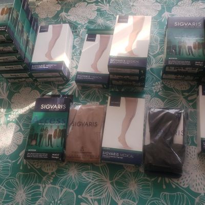 Sigvaris Access UNISEX OT 30-40 Compression THIGH High TB Stockings Size & Color