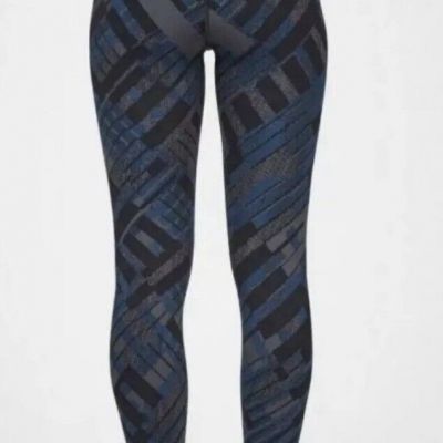 Sweaty Betty Jacquard Workout Leggings Slate Interlinked Geo XL Multi Color Full