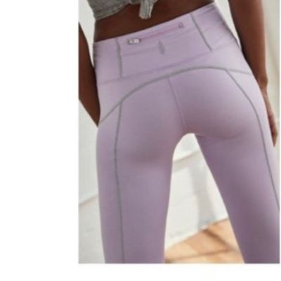 NEW Free People Movement You're A Peach Legging Lavender Silver Active Size XS