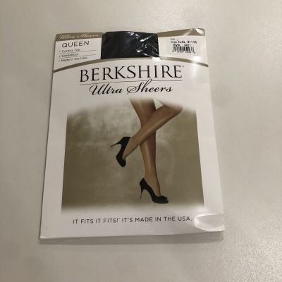 Berkshire Women's Black Queen Ultra Sheer Nylons XL-2XL