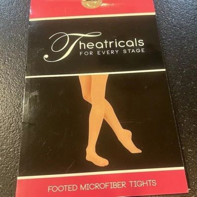 Theatricals Footed Microfiber Tights Lt. Suntan Size S  Adult T5415 NEW