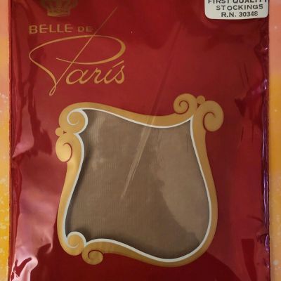 Vint Bell De Paris Stockings -Taupe Tone-Size 10