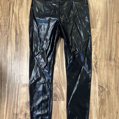 Knix Faux Leather High Waisted Leggings Size Medium NWT