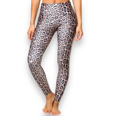 Onzie Hot Yoga High Rise Leggings Women’s XS Leopard Animal Print NWOT