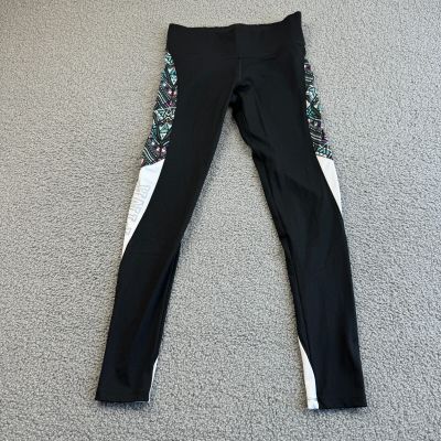 Victoria's Secret Pink Leggings Women Small Black Design Ulimate Yoga Pants Logo