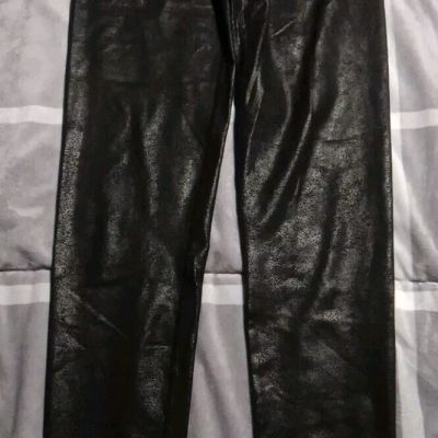 Offline By Aerie High Rise Leggings Medium Black Shine Shiny