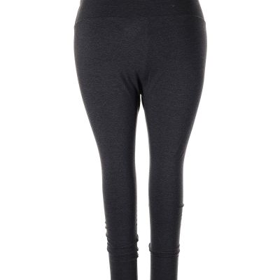 Boutique + Women Gray Leggings 2X Plus