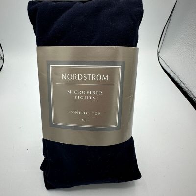 NORDSTROM MICROFIBER TIGHTS NAVY BLUE WOMENS Q3 HEIGHT 5'4-6'3 BRAND NEW