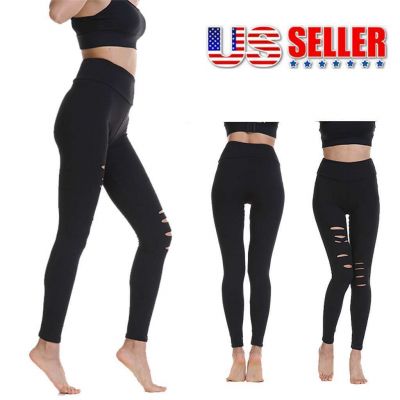 Women leggings Hollow Out Elastic Soft High Waist Gym Yoga Workout Sport Pants