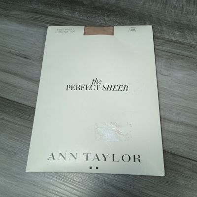 Ann Taylor The Perfect Sheer Control Top Tights Medium Sheer Natural