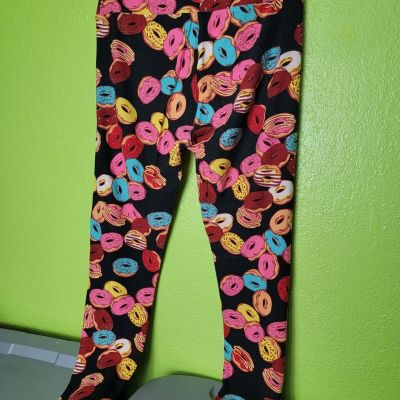 Lularoe Leggings All Over Donut Print One Size Sweet Treats