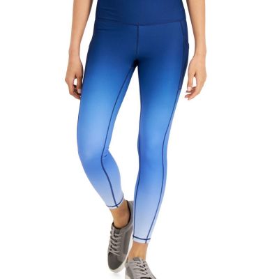 allbrand365 designer Womens Activewear Ombre 7/8 Leggings,Large,Sunset Cobalt