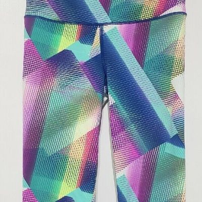 Victoria Secret Sport KNOCKOUT  Capri Leggings Bright Colorful Geo Mosaic SP