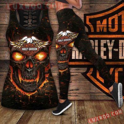 Harley--Davidson Limited Edition Woman Tanktop Legging 3D All Over Print S-5XL