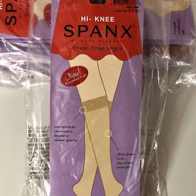 Spanx Hi-Knee Sheer Knee Highs, Color: Fuller Calf Black, 2pk, NWT, SEALED