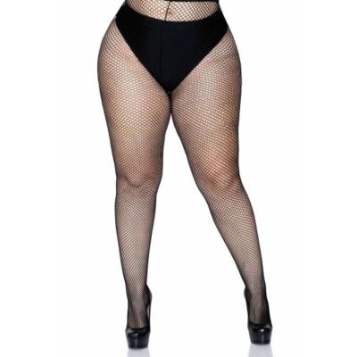 Leg Avenue Fishnet Pantyhose Black 2XL