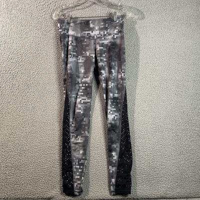 Champion Legging Womens Medium Gray Digital Camo Pants Compression Workout 28x30