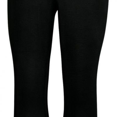 Girl With Curves Knit Crepe Leggings Women's Sz XS Black