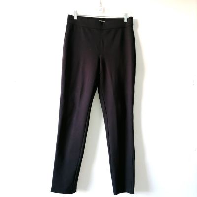 Martha Stewart Womens Black Elastic Waist Pull On High Rise Legging Size 10