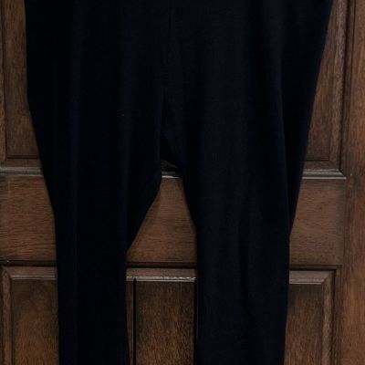 SIMPLY VERA VERA WANG Women's Capri Leggings Black Size 2X Stretch Pull-On EUC