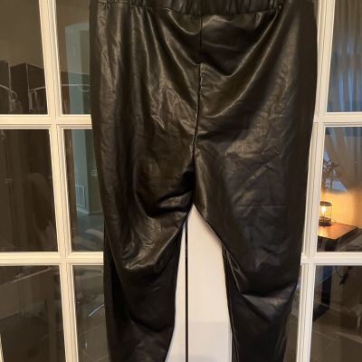 Torrid faux leather leggings  size 4