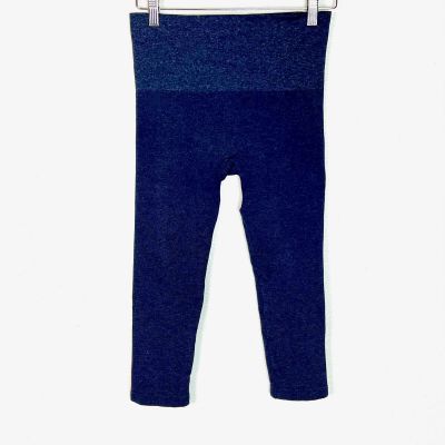 Soma Blue Knit Slimming Crop Leggings Medium