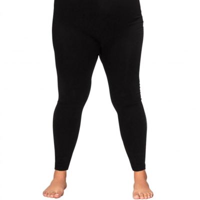 On The Plus Side plus size seamless leggings in Black