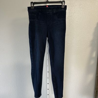 Spanx Sara Blakely Women's /leggings Size S/P Comfort Slimming Dark Blue Jean