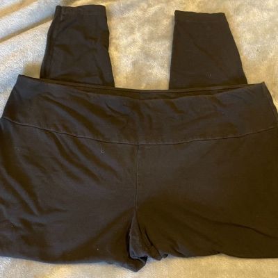 Terra & Sky Black Leggings Size 3X