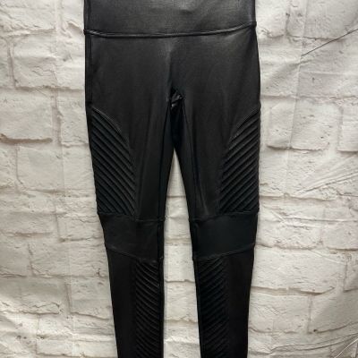 SPANX Moto Faux Leather Leggings Womens Medium